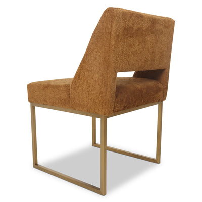 Aperol Spritz Dining Chair in Fuzzy Boucle