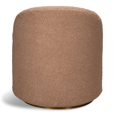 Beachcomber Occasional Chair In Rose Faux Sheepskin