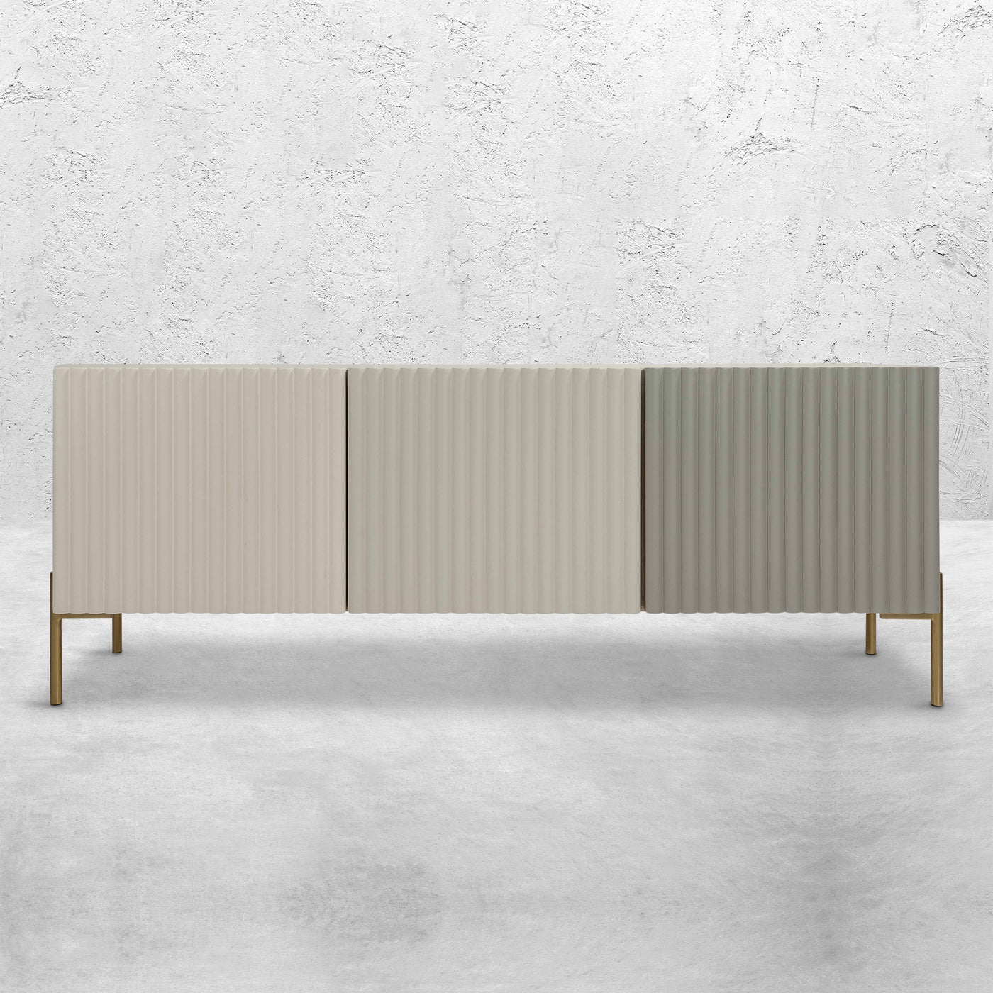 Cosmopolitan 3 Door Credenza in Neutral Tones