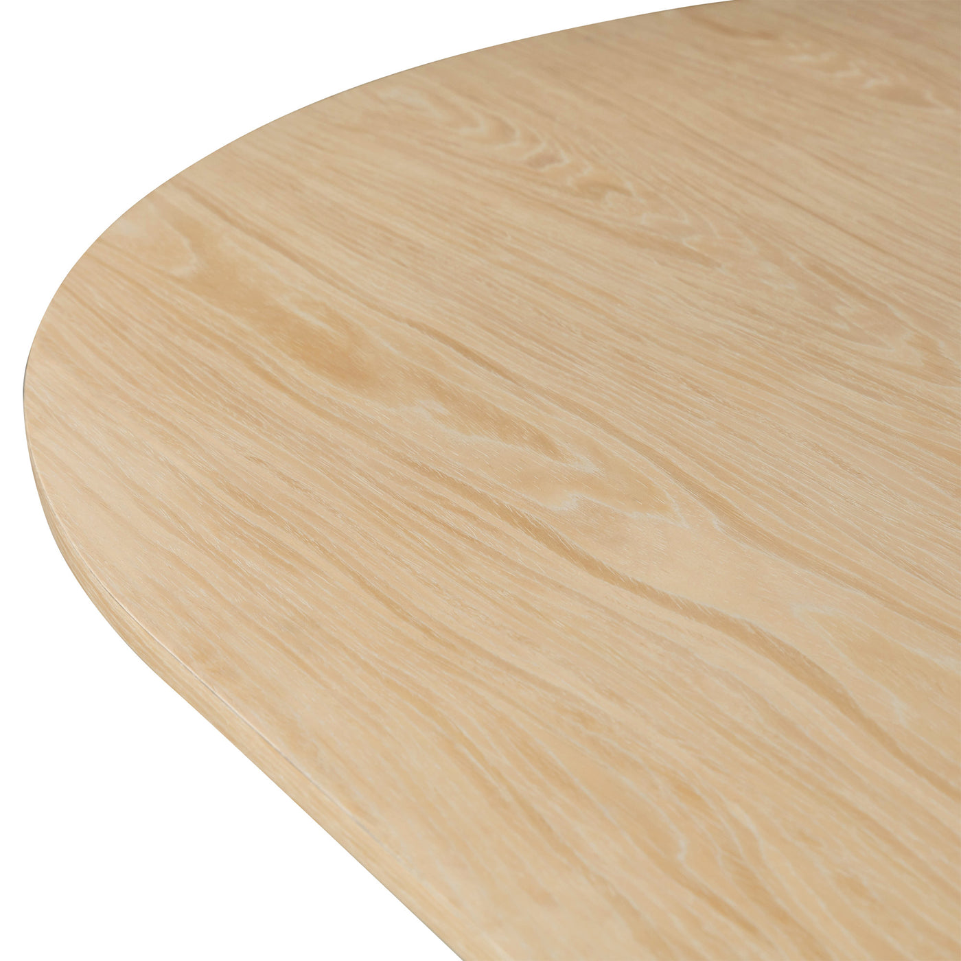 Cosmopolitan Racetrack Dining Table in White Oak Veneer