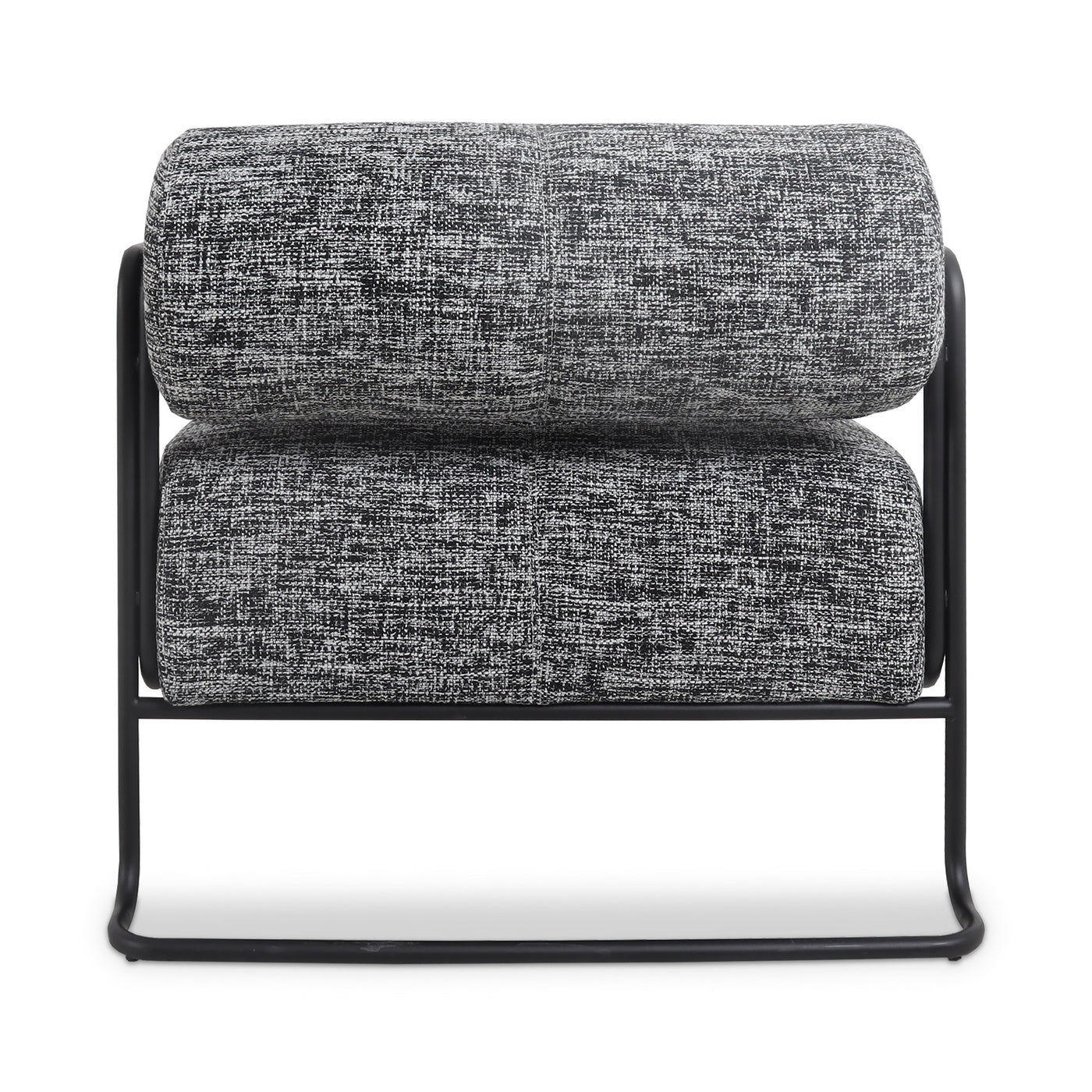 Hurricane Occasional Chair in Matte Black and Linen