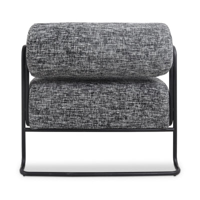 Hurricane Occasional Chair in Matte Black and Linen