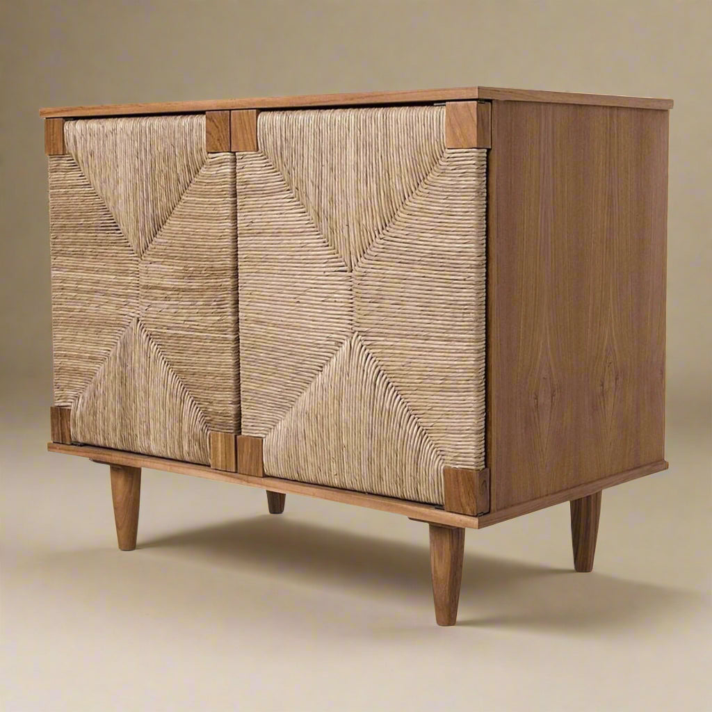 Mai Tai 2-Door Cabinet in Dark Wood