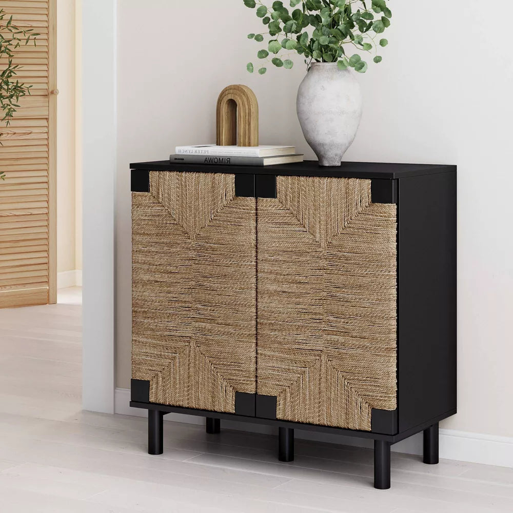 Mai Tai 2-Door Cabinet in Black