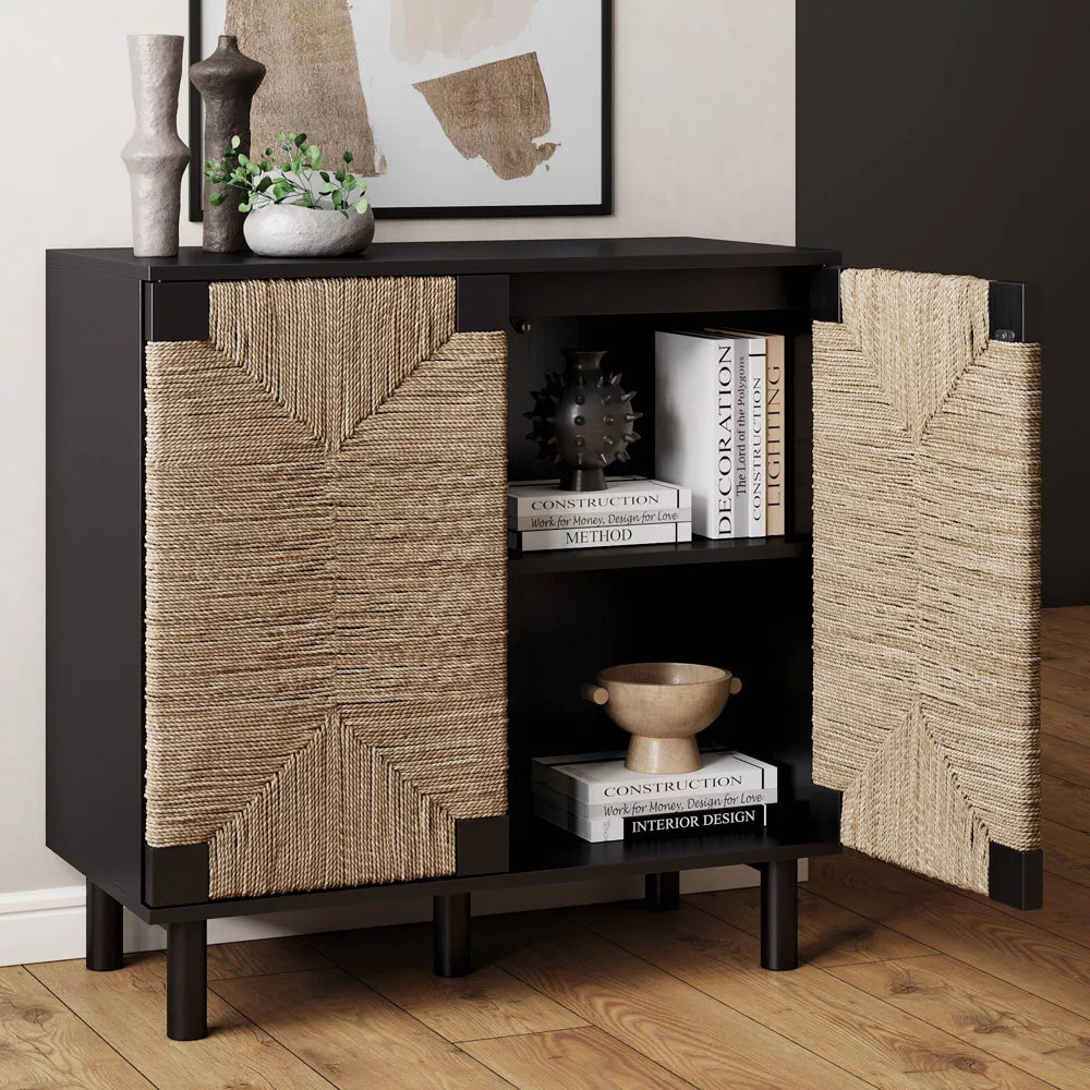 Mai Tai 2-Door Cabinet in Black