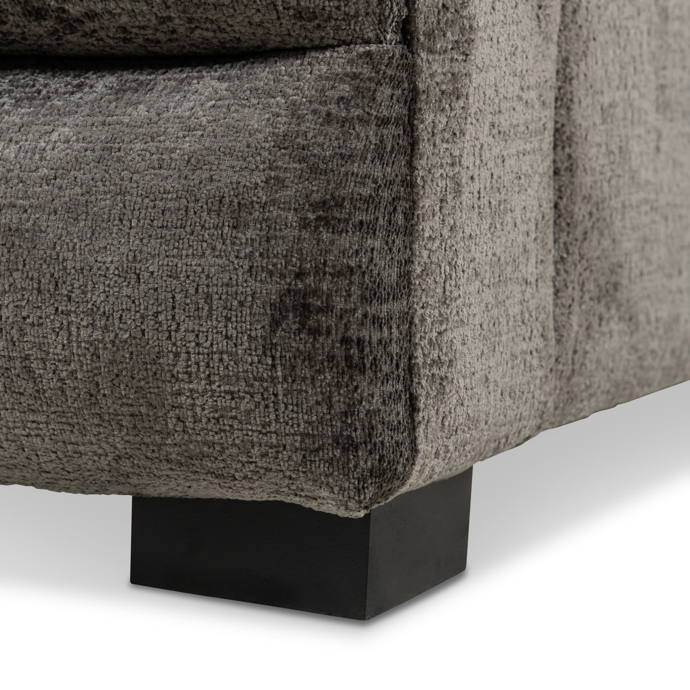 Luna Sectional in Charcoal Velour Luna Sectional