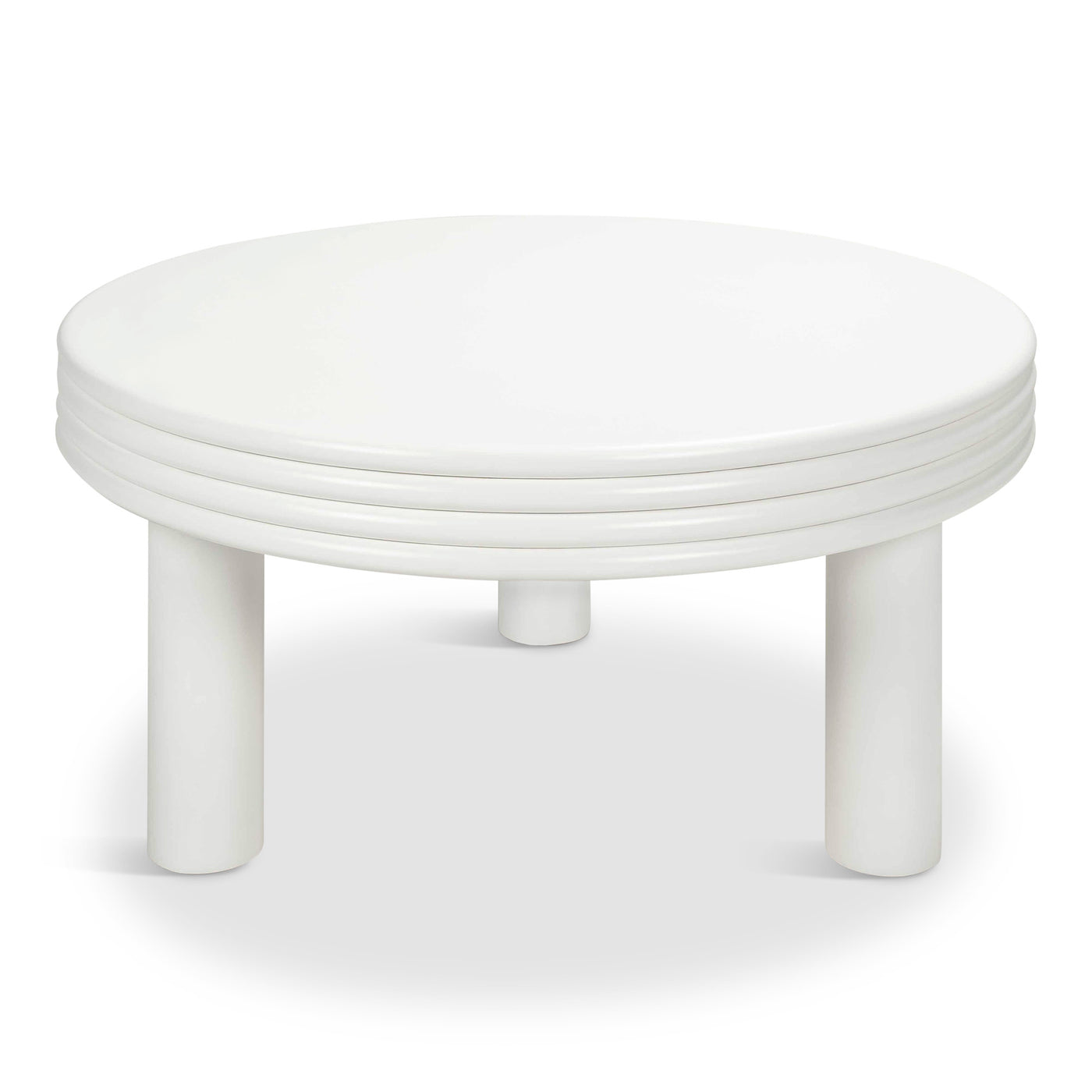 Vodka Soda Coffee Table in Matte White Lacquer