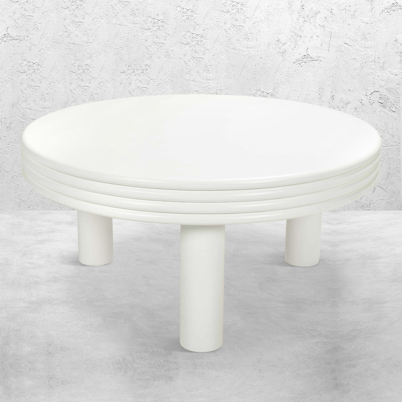 Vodka Soda Coffee Table in Matte White Lacquer