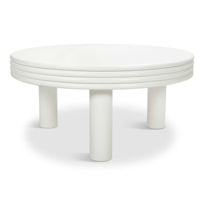 Vodka Soda Coffee Table in Matte White Lacquer