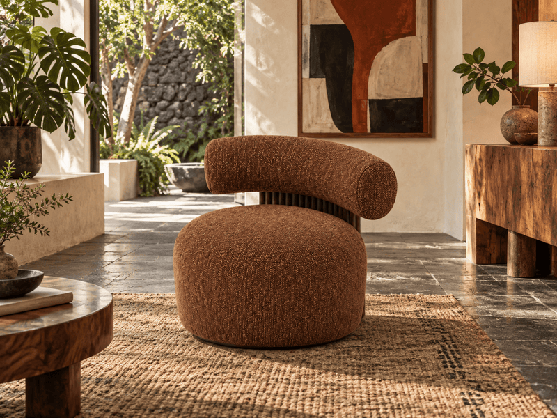 Adonis Occasional Chair styled in a Mexico City modernist home