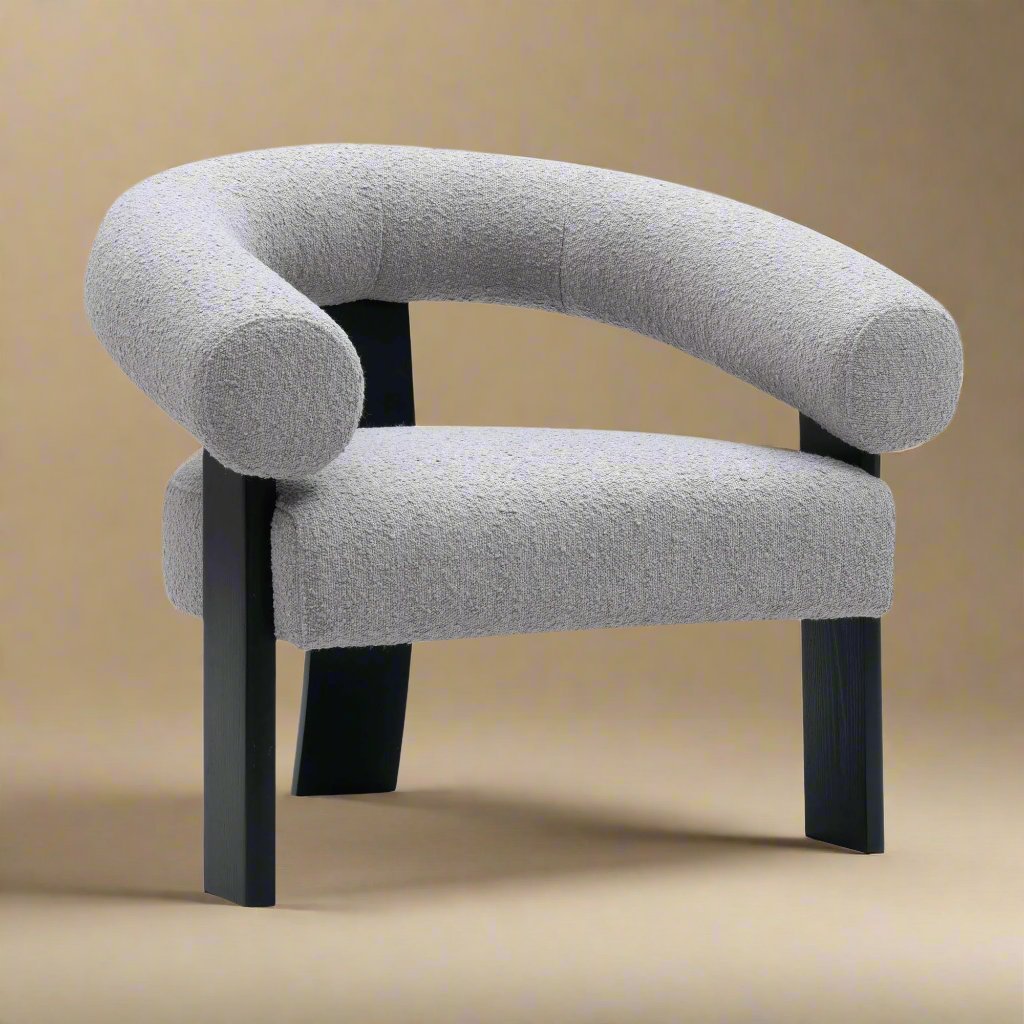 Amaretto Sour Occasional Chair in Boucle - Tom Collins Home