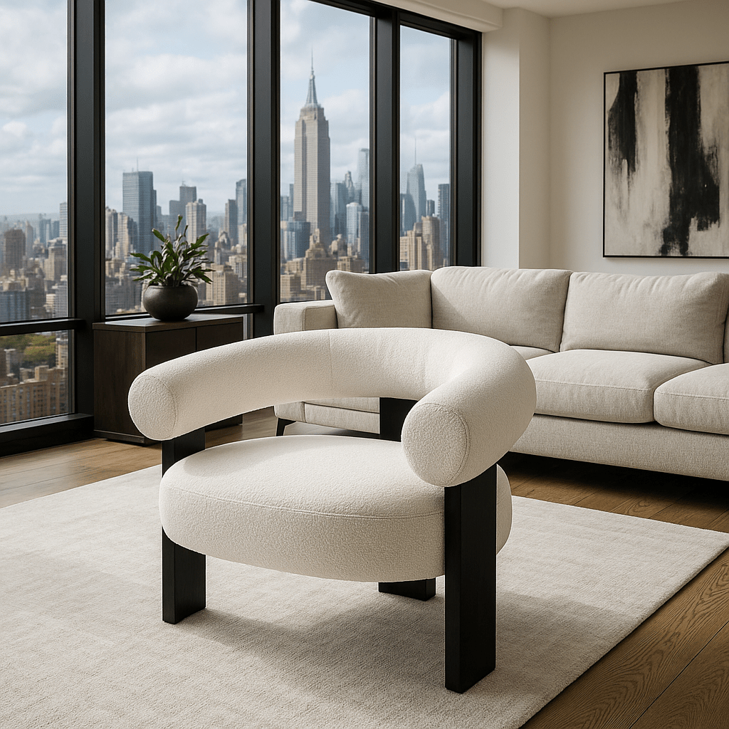 Amaretto Sour Occasional Chair in Teddy - Tom Collins Home