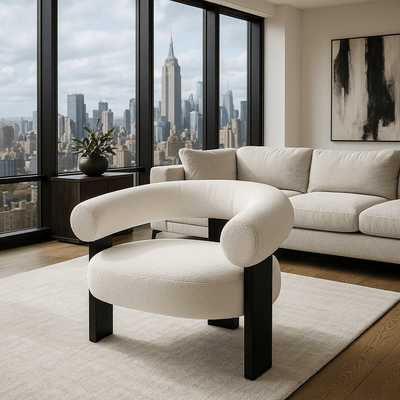 Amaretto Sour Occasional Chair in Teddy - Tom Collins Home