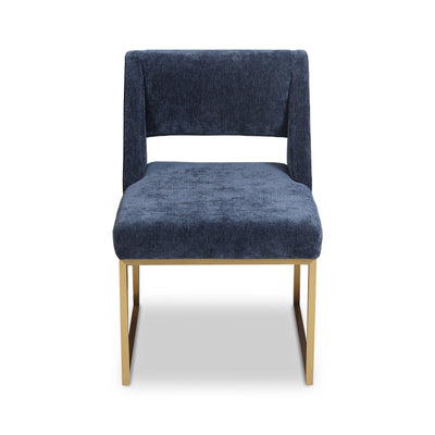 Aperol Spritz Dining Chair in Chenille - Tom Collins Home