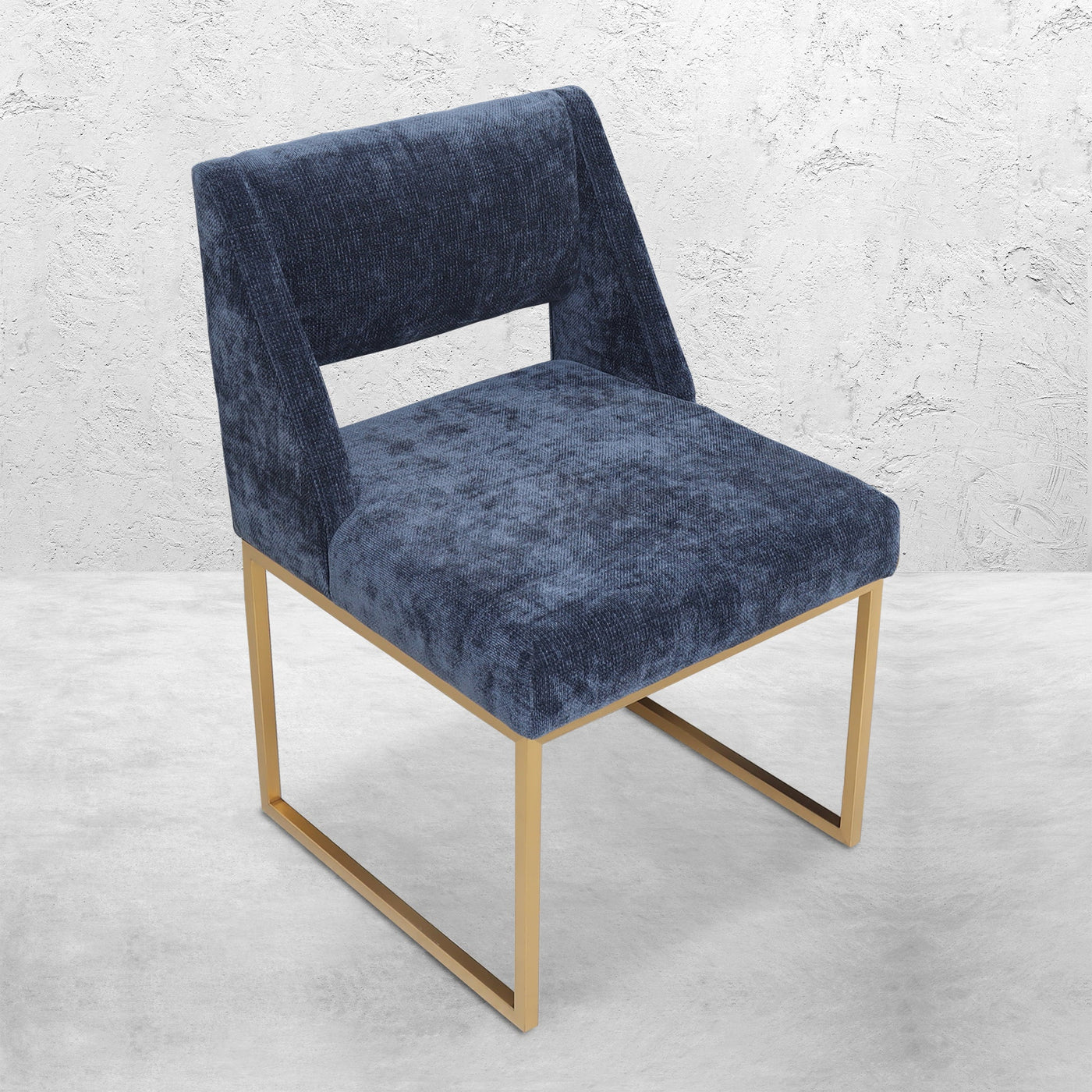 Aperol Spritz Dining Chair in Chenille - Tom Collins Home