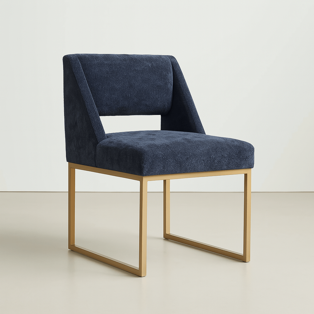 Aperol Spritz Dining Chair in Chenille - Tom Collins Home