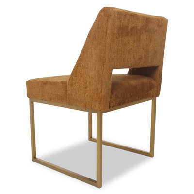Aperol Spritz Dining Chair in Fuzzy Boucle - Tom Collins Home