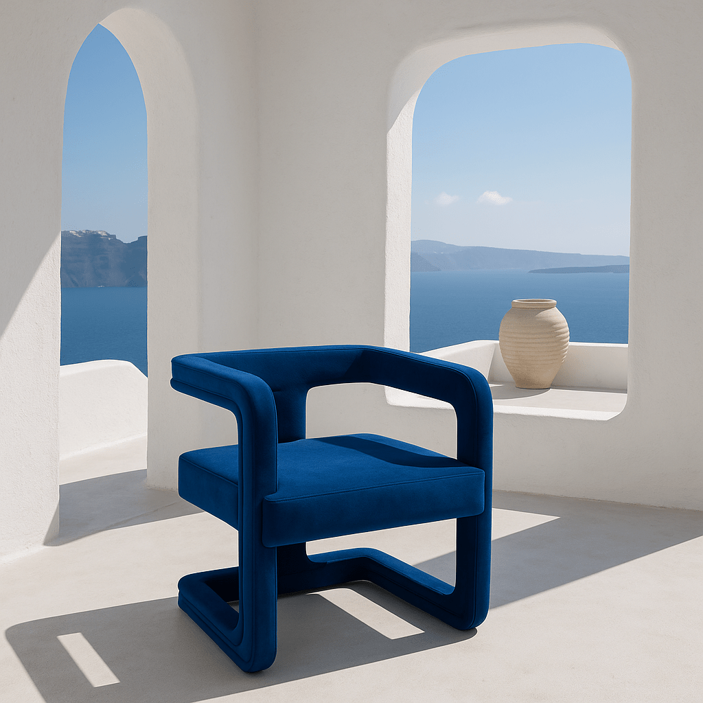 Bahama Mama Dining Chair in Velvet - Tom Collins Home