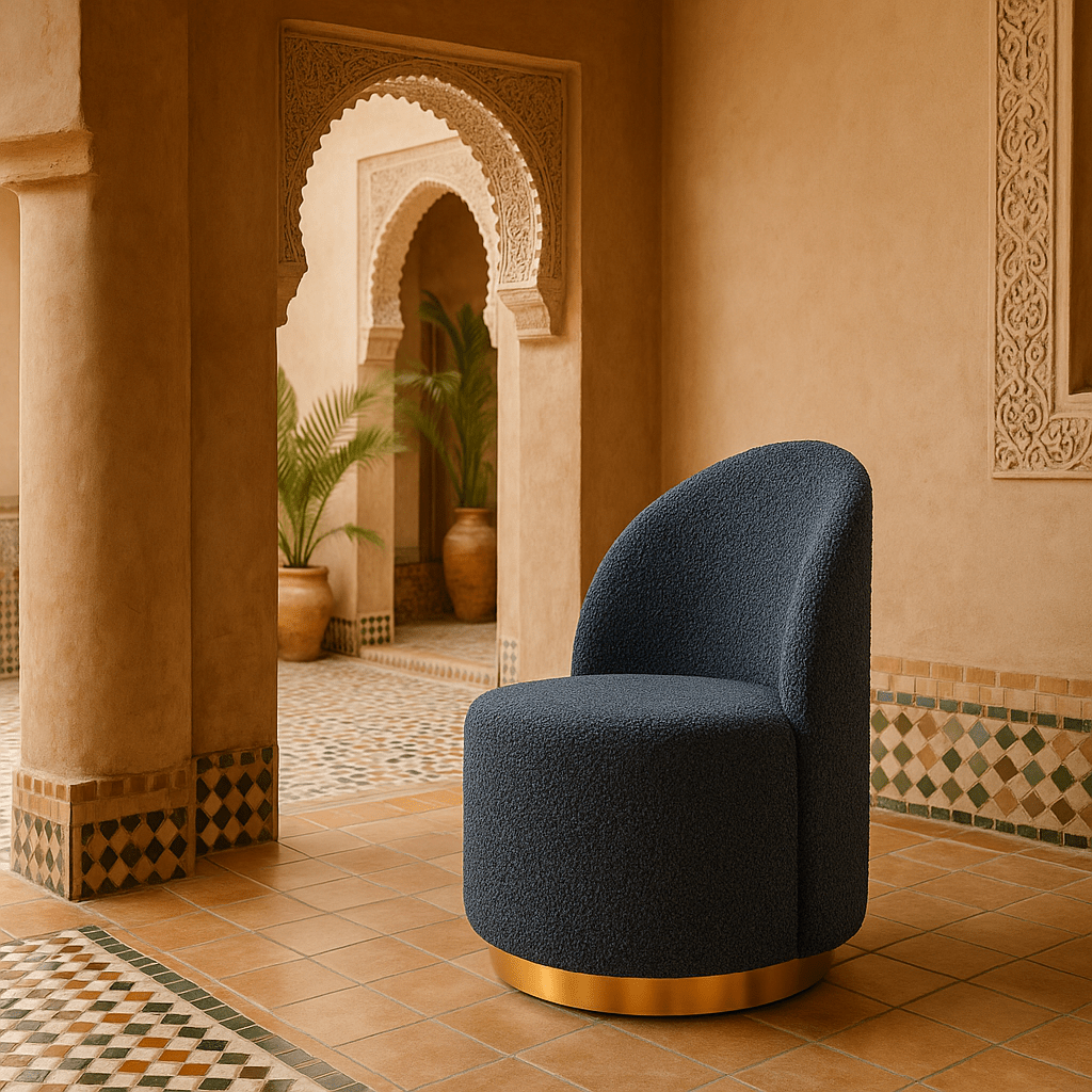 Beachcomber 2 Dining Chair in Boucle - Tom Collins Home