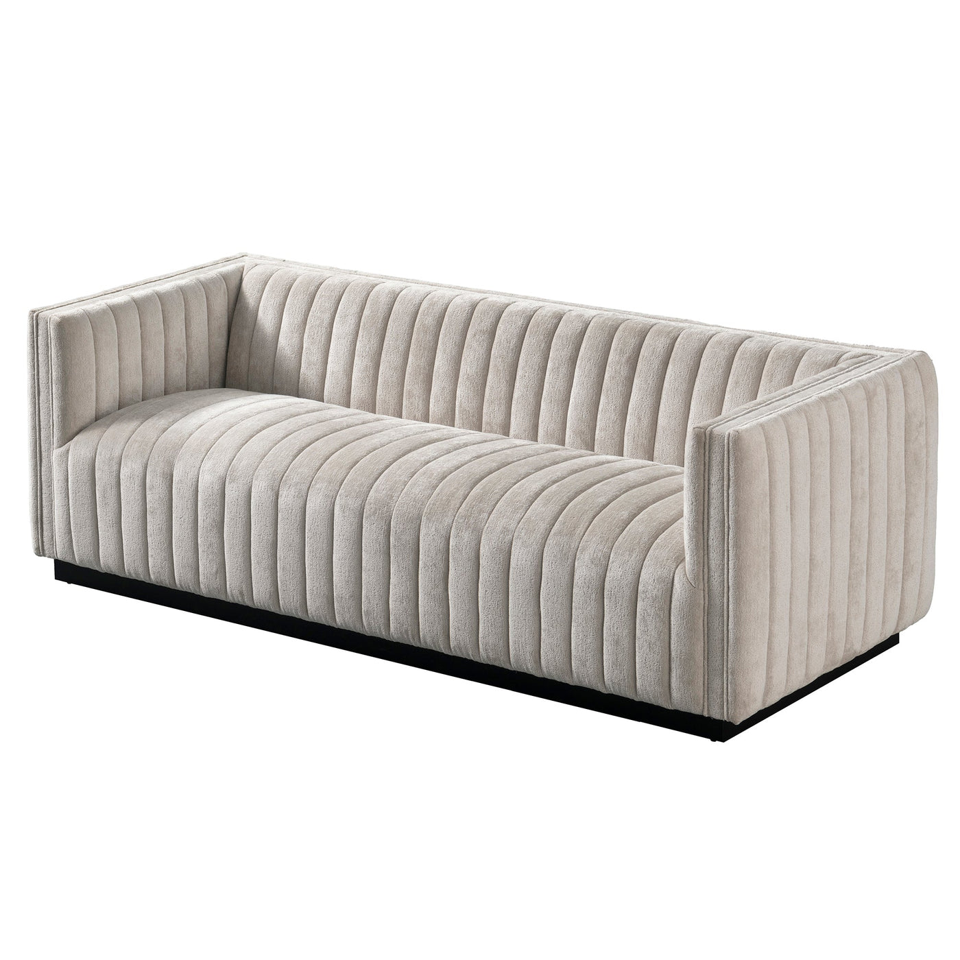 Clover Club Sofa in Hammered Chenille - Tom Collins Home