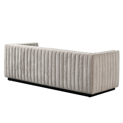 Clover Club Sofa in Hammered Chenille - Tom Collins Home