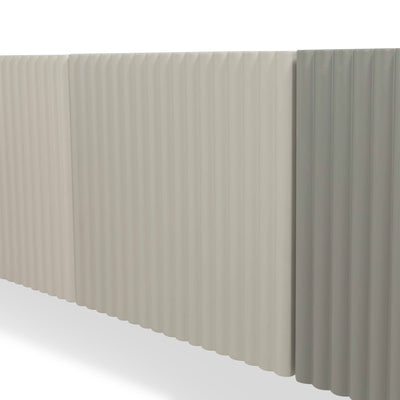 Cosmopolitan 3 Door Credenza in Neutral Tones - Tom Collins Home