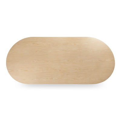 Cosmopolitan Racetrack Dining Table in White Oak Veneer - Tom Collins Home