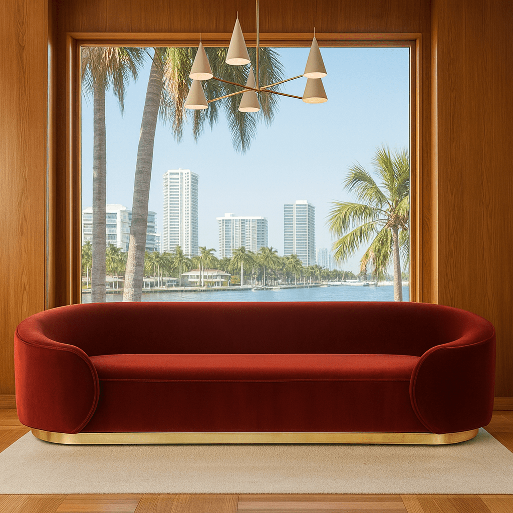 Cosmopolitan Sofa in Velvet - Tom Collins Home