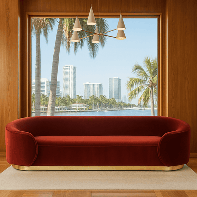 Cosmopolitan Sofa in Velvet - Tom Collins Home