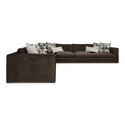 Dapper Sectional in Taupe Corduroy Ridges - Tom Collins Home