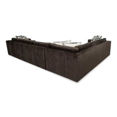 Dapper Sectional in Taupe Corduroy Ridges - Tom Collins Home