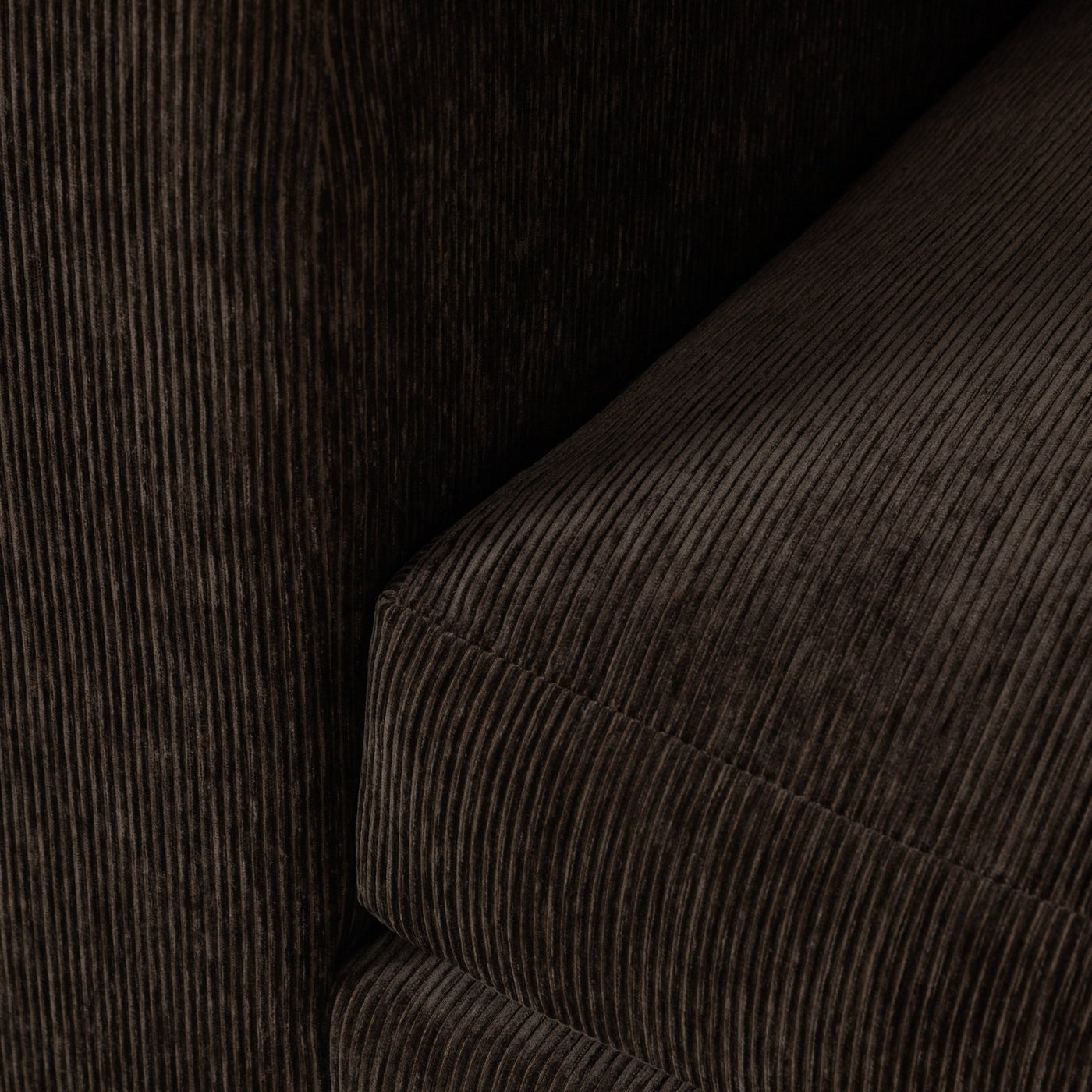 Dapper Sectional in Taupe Corduroy Ridges - Tom Collins Home