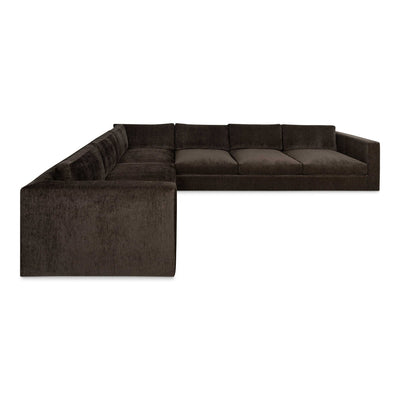 Dapper Sectional in Taupe Corduroy Ridges - Tom Collins Home