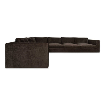 Dapper Sectional in Taupe Corduroy Ridges - Tom Collins Home