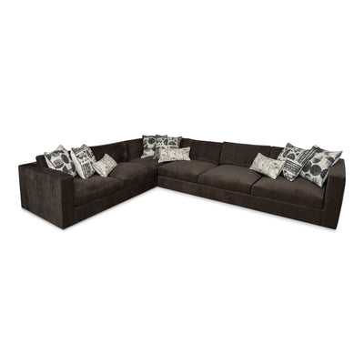 Dapper Sectional in Taupe Corduroy Ridges - Tom Collins Home