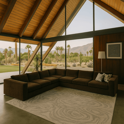 Dapper Sectional in Taupe Corduroy Ridges - Tom Collins Home