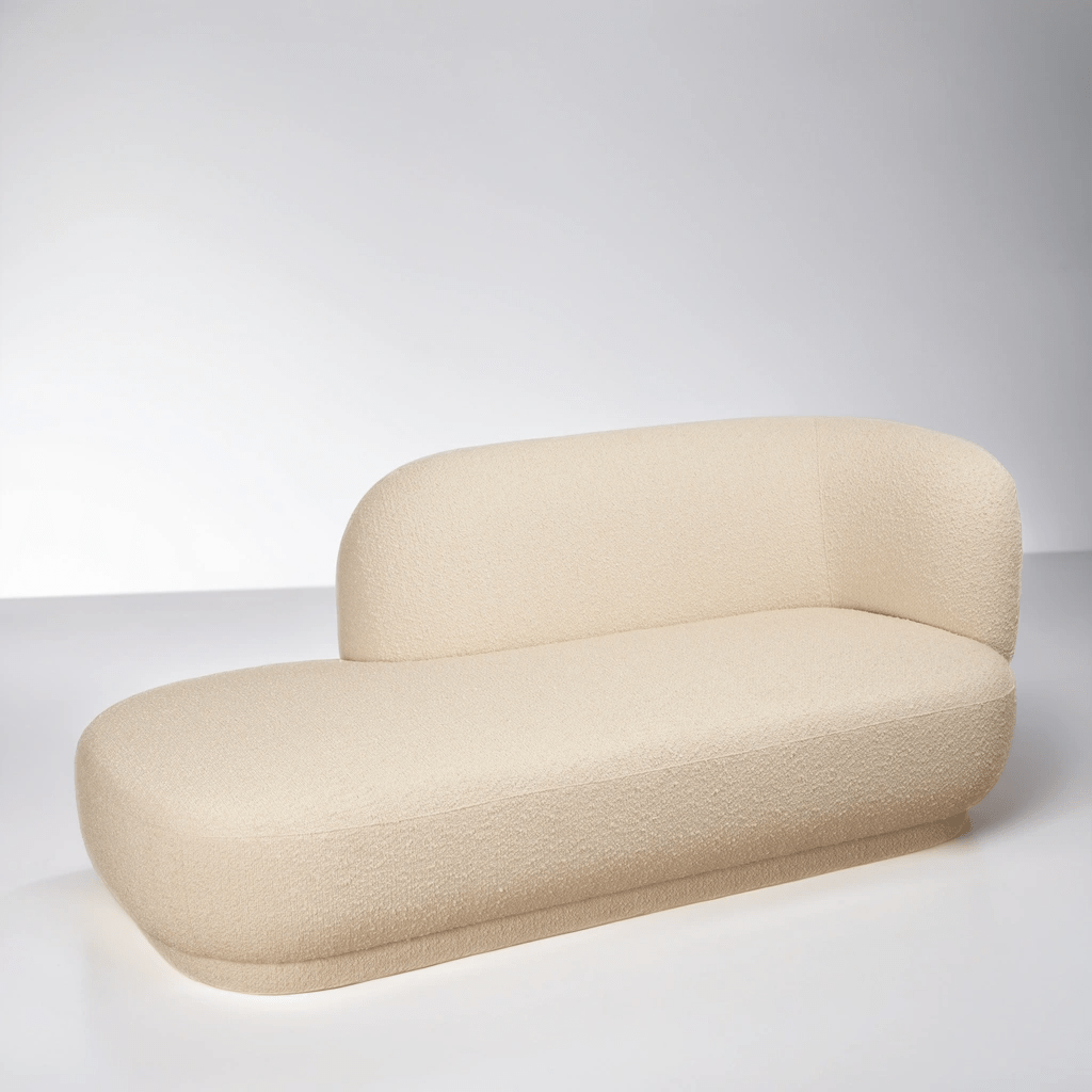 Dirty Banana Chaise In Boucle - Tom Collins Home