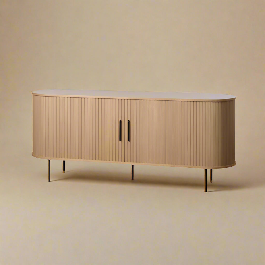 The French 75 Media Console in Light Wood