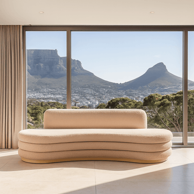 El Floridita Sofa in Faux Sheepskin - Tom Collins Home