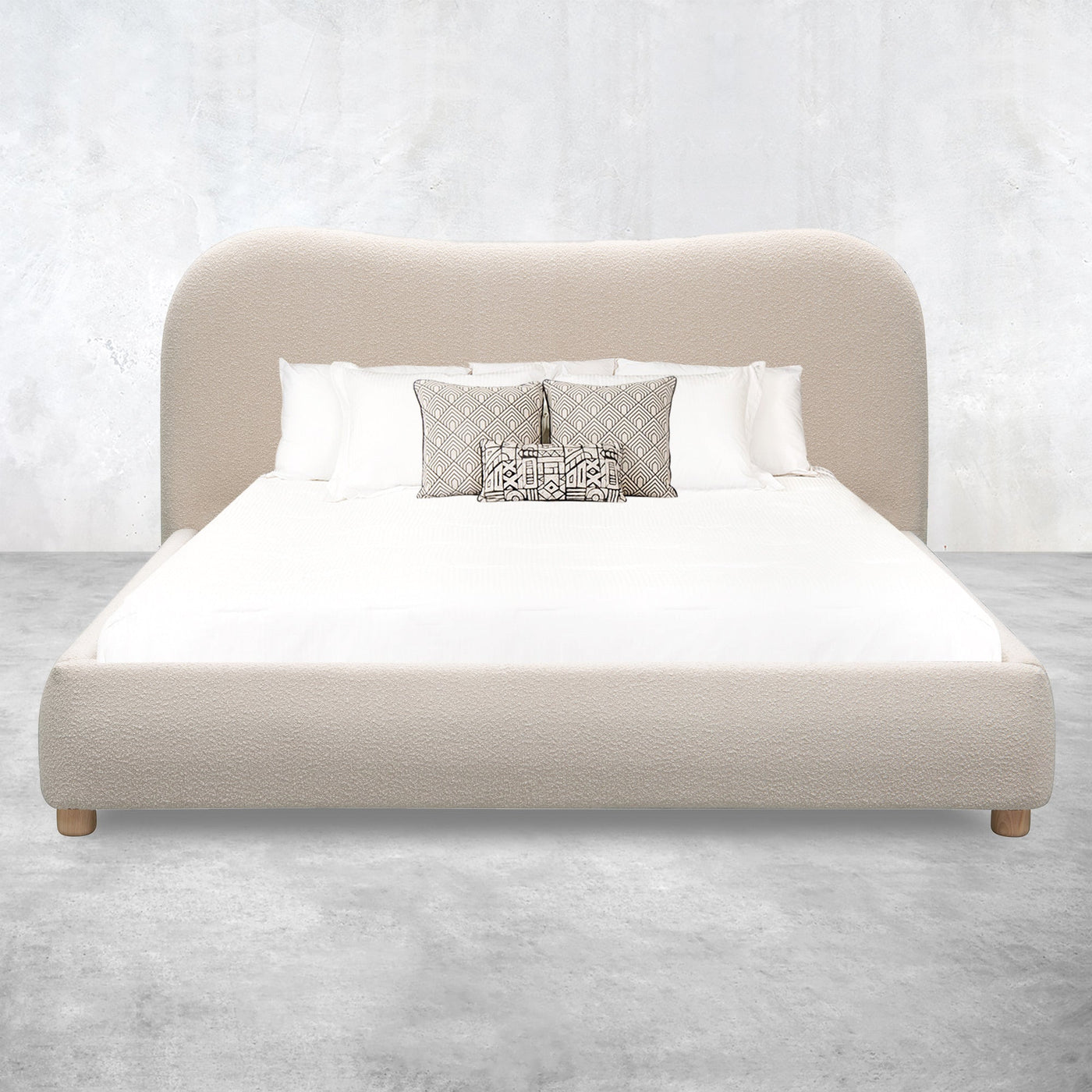 Floradora Bed in Boucle - Tom Collins Home