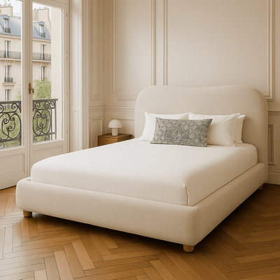 Floradora Bed in Boucle - Tom Collins Home