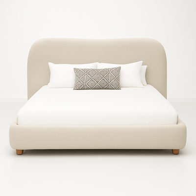 Floradora Bed in Boucle - Tom Collins Home