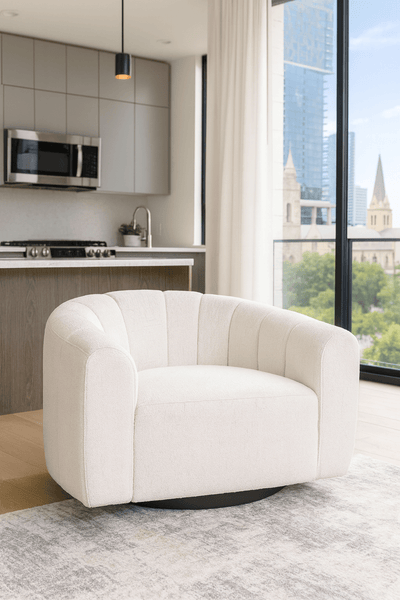 Gatsby Occasional Chair in Hammered Chenille - Tom Collins Home