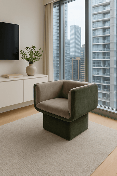 Gin & Juice Occasional Chair in Hammered Chenille - Tom Collins Home
