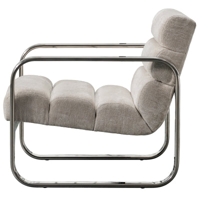 Greyhound Occasional Chair In Hammered Chenille - Tom Collins Home