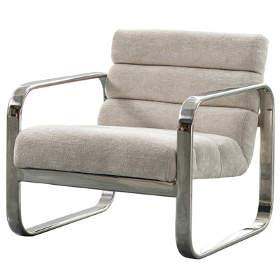 Greyhound Occasional Chair In Hammered Chenille - Tom Collins Home