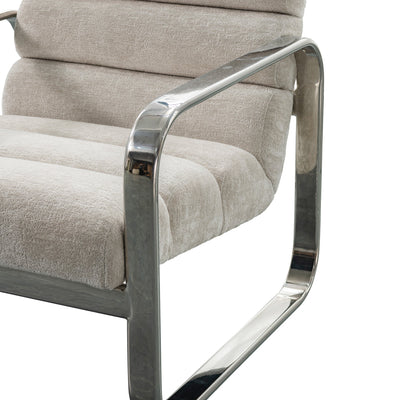 Greyhound Occasional Chair In Hammered Chenille - Tom Collins Home