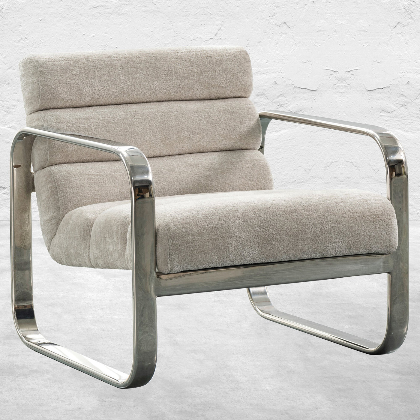 Greyhound Occasional Chair In Hammered Chenille - Tom Collins Home
