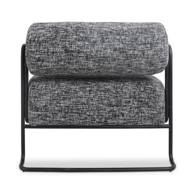 Hurricane Occasional Chair in Matte Black and Linen - Tom Collins Home