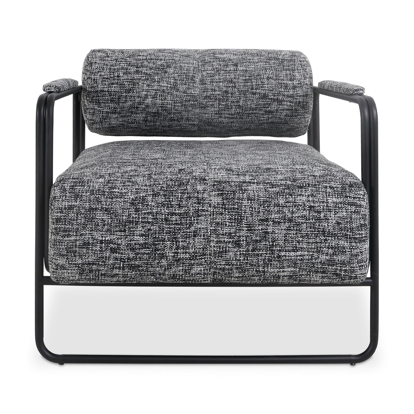 Hurricane Occasional Chair in Matte Black and Linen - Tom Collins Home